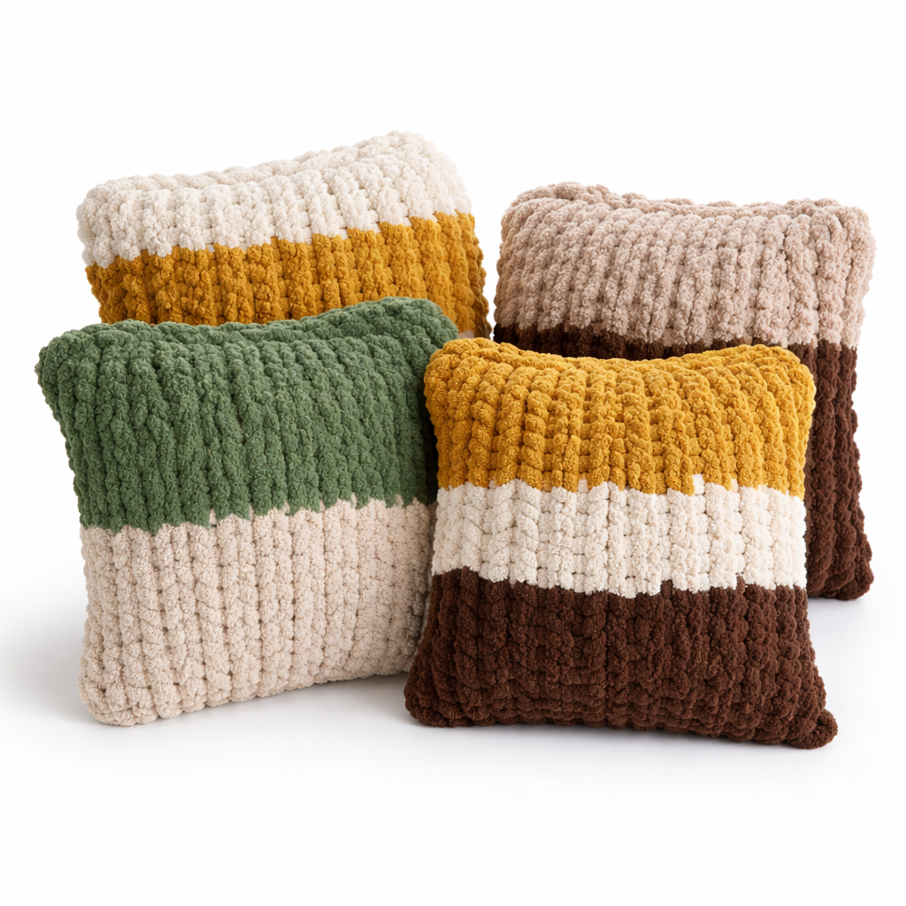 Kit Coussin 40x40 cm – Fil chenille XXL