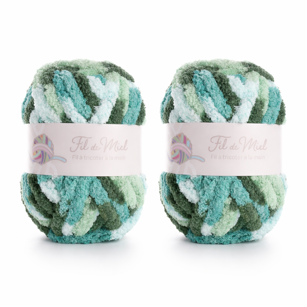 Kit Coussin 40x40 cm – Fil chenille XXL