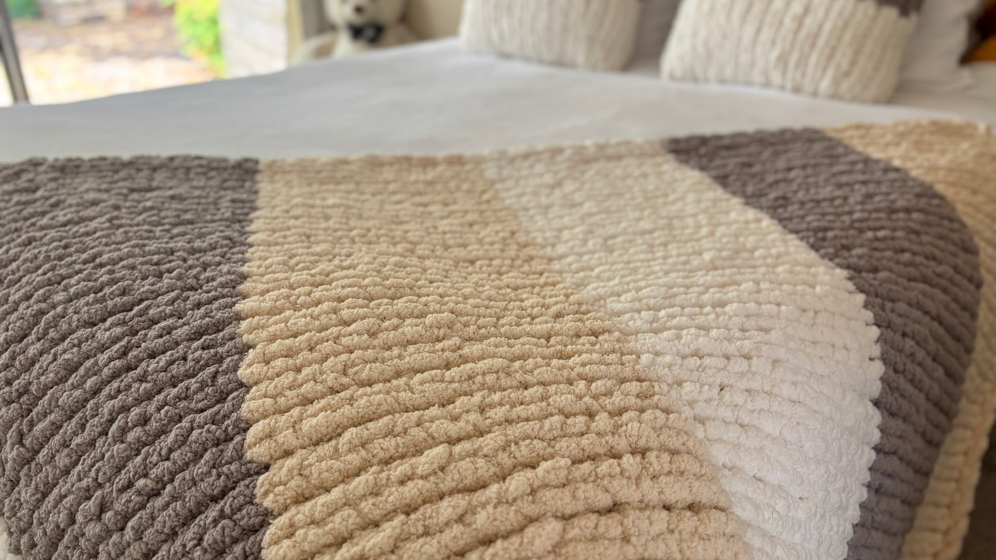 Tutoriel - Mini-cours débutant – Couverture épaisse en tricot à la main