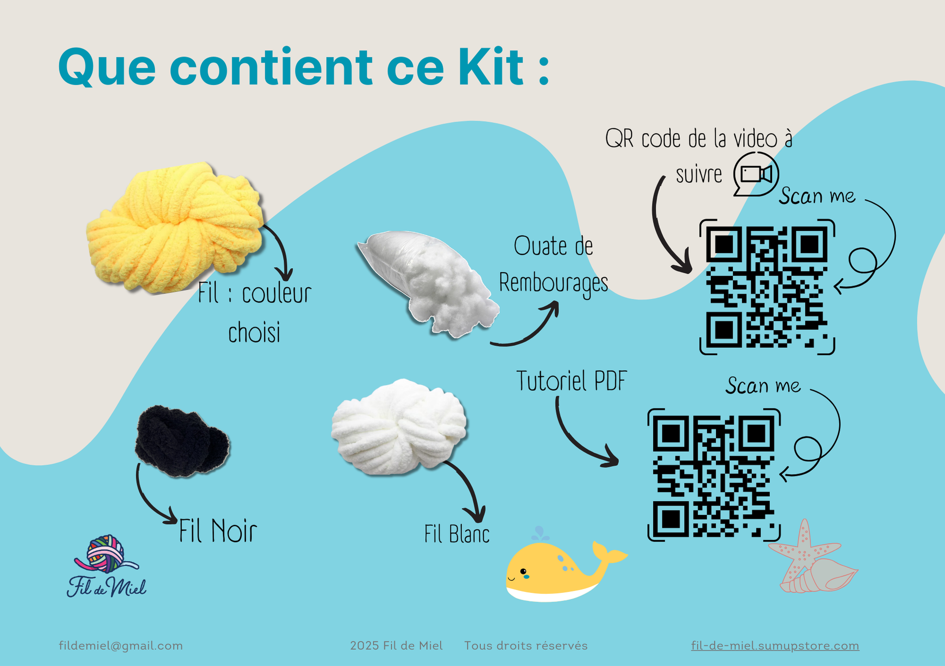 Kit de création Néo le Baby baleine