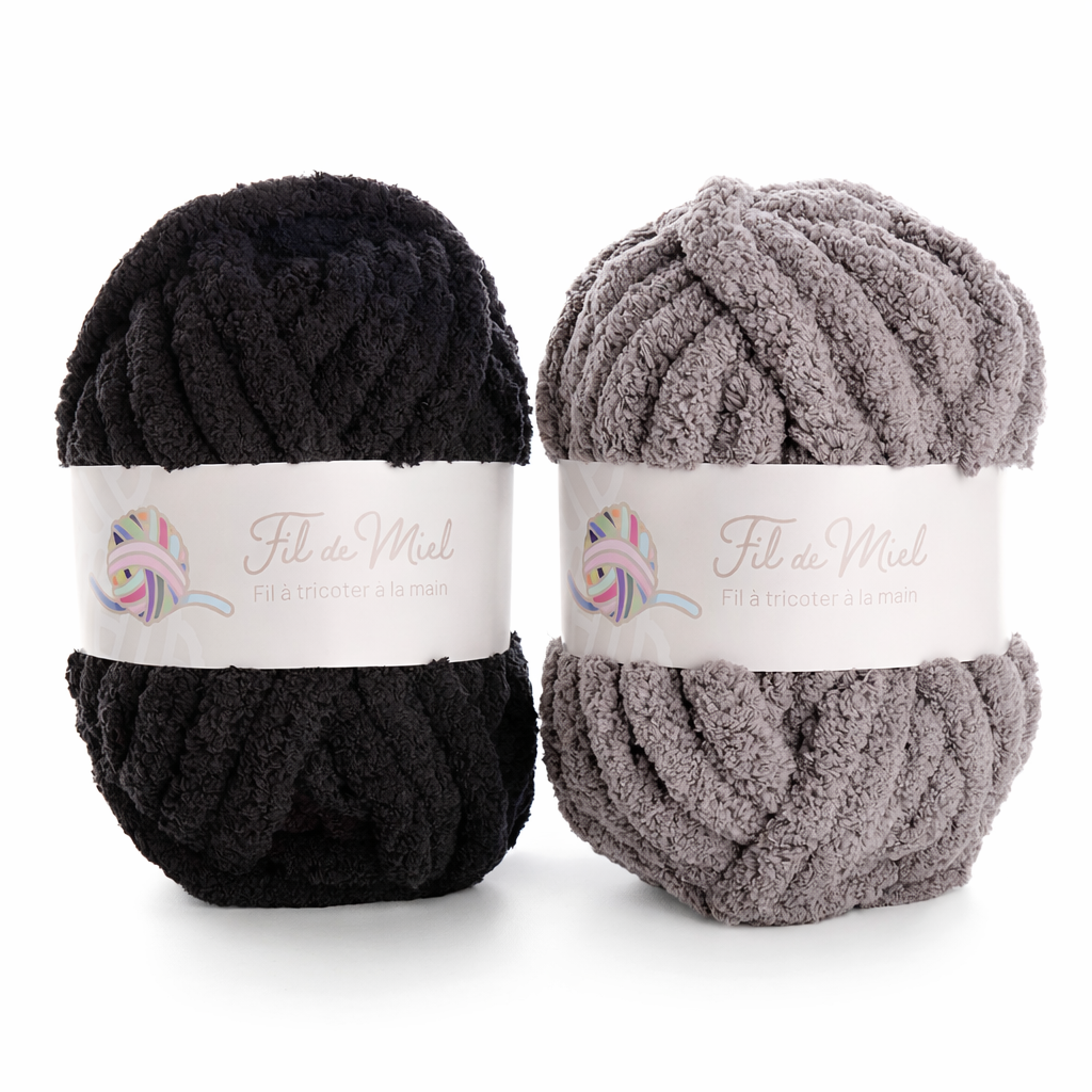 Kit Coussin 40x40 cm – Fil chenille XXL