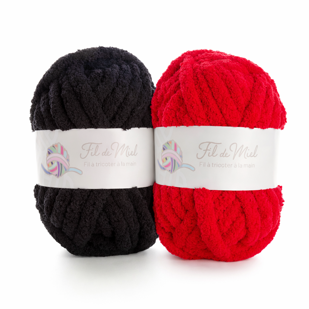 Kit Coussin 40x40 cm – Fil chenille XXL